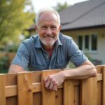 Customer garden fence installation